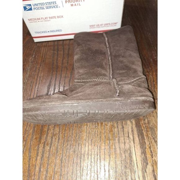 Size 7 Bearpaw 612W-Emma Tall Suede Sheepskin Lined Wool Boots - Picture 4 of 12